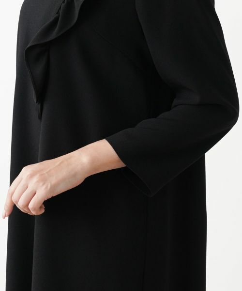 Leilian PLUS HOUSE / レリアンプラスハウス ドレス | ノーカラーワンピース【プラス企画】 | 詳細10