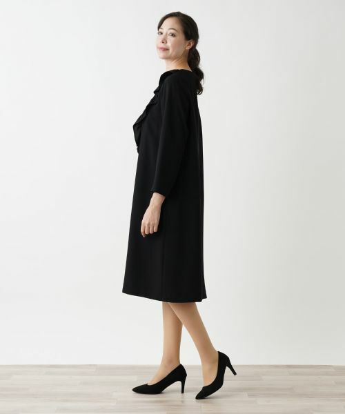 Leilian PLUS HOUSE / レリアンプラスハウス ドレス | ノーカラーワンピース【プラス企画】 | 詳細2