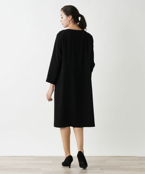 Leilian PLUS HOUSE / レリアンプラスハウス ドレス | ノーカラーワンピース【プラス企画】 | 詳細3