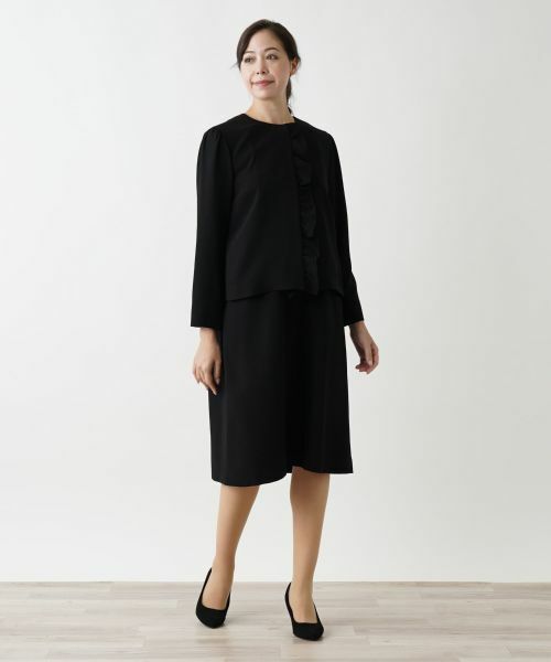 Leilian PLUS HOUSE / レリアンプラスハウス ドレス | ノーカラーワンピース【プラス企画】 | 詳細4