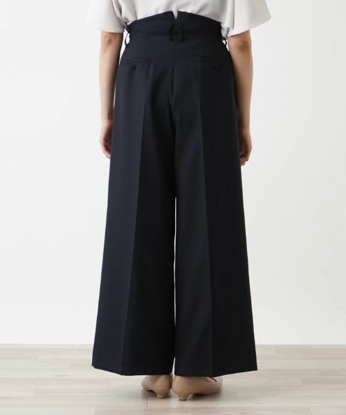 Leilian PLUS HOUSE / レリアンプラスハウス その他パンツ | 【セットアップ対応商品】フルレングスワイドパンツ【BOURGE】 | 詳細10