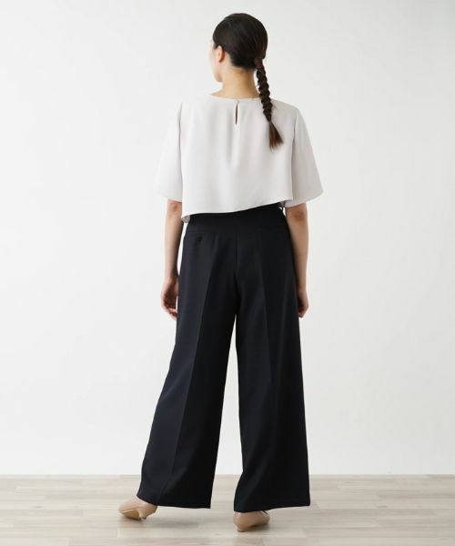 Leilian PLUS HOUSE / レリアンプラスハウス その他パンツ | 【セットアップ対応商品】フルレングスワイドパンツ【BOURGE】 | 詳細6