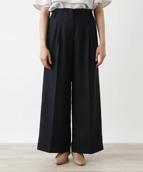 Leilian PLUS HOUSE / レリアンプラスハウス その他パンツ | 【セットアップ対応商品】フルレングスワイドパンツ【BOURGE】 | 詳細8