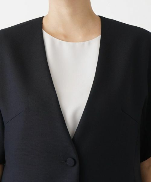 Leilian PLUS HOUSE / レリアンプラスハウス テーラードジャケット | 【セットアップ対応商品】半袖ジャケット【BOURGE】 | 詳細10