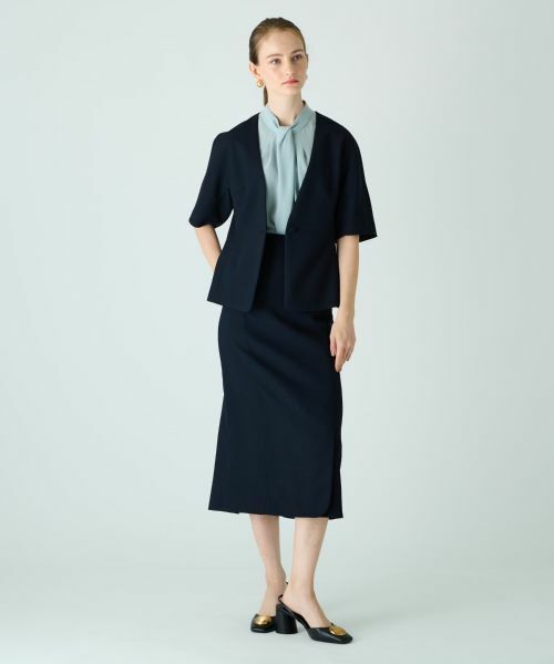 Leilian PLUS HOUSE / レリアンプラスハウス テーラードジャケット | 【セットアップ対応商品】半袖ジャケット【BOURGE】 | 詳細2