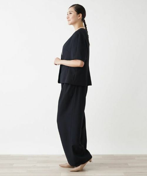 Leilian PLUS HOUSE / レリアンプラスハウス テーラードジャケット | 【セットアップ対応商品】半袖ジャケット【BOURGE】 | 詳細5