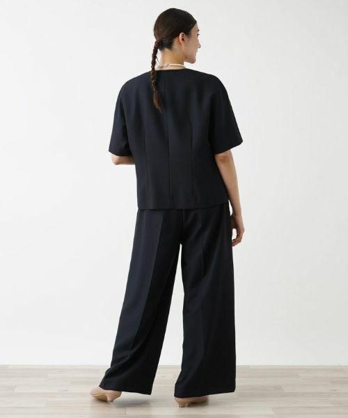 Leilian PLUS HOUSE / レリアンプラスハウス テーラードジャケット | 【セットアップ対応商品】半袖ジャケット【BOURGE】 | 詳細6