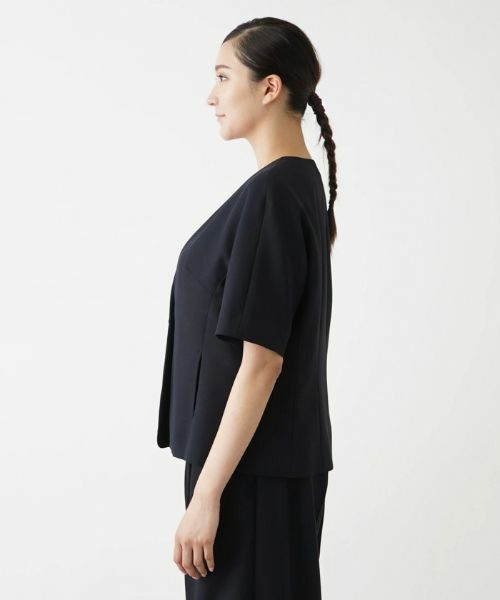 Leilian PLUS HOUSE / レリアンプラスハウス テーラードジャケット | 【セットアップ対応商品】半袖ジャケット【BOURGE】 | 詳細8