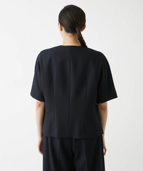 Leilian PLUS HOUSE / レリアンプラスハウス テーラードジャケット | 【セットアップ対応商品】半袖ジャケット【BOURGE】 | 詳細9