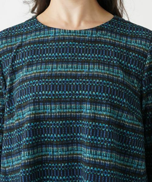 Leilian PLUS HOUSE / レリアンプラスハウス シャツ・ブラウス | マルチボーダーチュニックブラウス【プラス企画】 | 詳細11