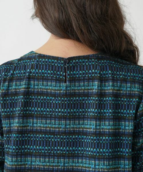 Leilian PLUS HOUSE / レリアンプラスハウス シャツ・ブラウス | マルチボーダーチュニックブラウス【プラス企画】 | 詳細12