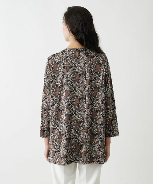 Leilian PLUS HOUSE / レリアンプラスハウス シャツ・ブラウス | ペイズリー柄チュニック丈ブラウス【プラス企画】 | 詳細6