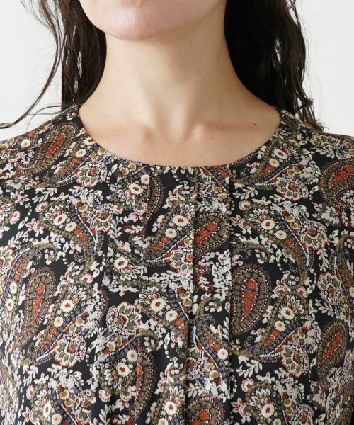 Leilian PLUS HOUSE / レリアンプラスハウス シャツ・ブラウス | ペイズリー柄チュニック丈ブラウス【プラス企画】 | 詳細7