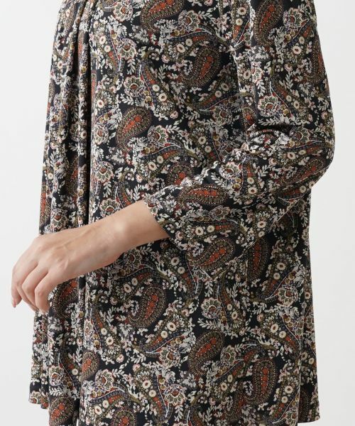 Leilian PLUS HOUSE / レリアンプラスハウス シャツ・ブラウス | ペイズリー柄チュニック丈ブラウス【プラス企画】 | 詳細9