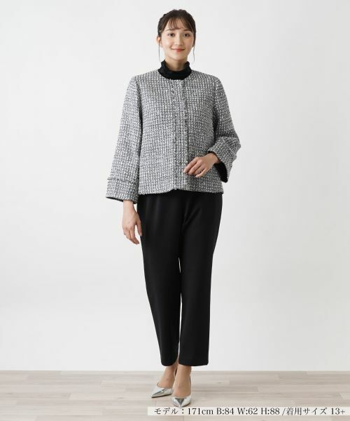 Leilian PLUS HOUSE / レリアンプラスハウス テーラードジャケット | ツイードジャケット【プラス企画】 | 詳細1