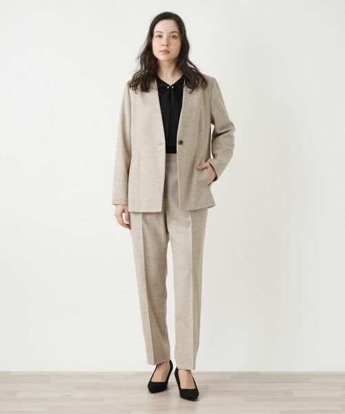 Leilian PLUS HOUSE / レリアンプラスハウス テーラードジャケット | ノーカラージャケット【プラス企画】 | 詳細15