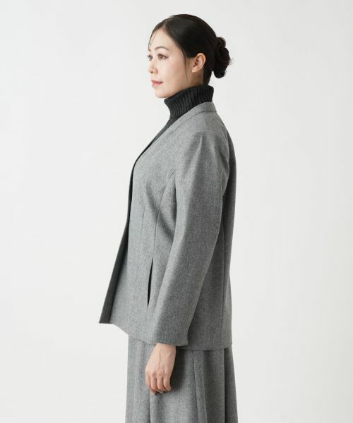 Leilian PLUS HOUSE / レリアンプラスハウス テーラードジャケット | ノーカラージャケット【プラス企画】 | 詳細5