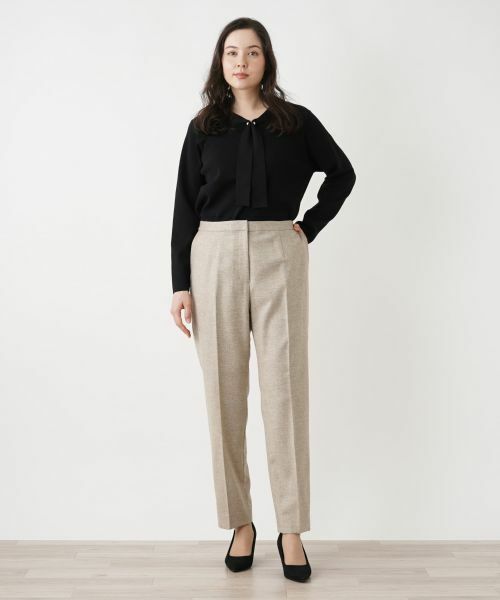 Leilian PLUS HOUSE / レリアンプラスハウス その他パンツ | センタープレスパンツ【プラス企画】 | 詳細1