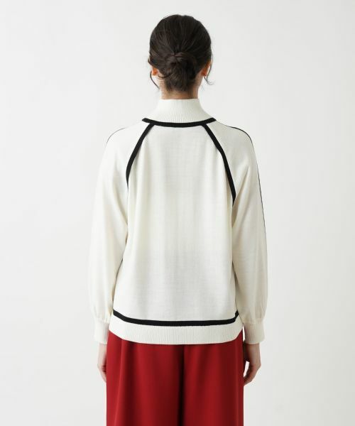 Leilian PLUS HOUSE / レリアンプラスハウス ニット・セーター | 配色トリムハイネックニット【Leilian WHITE LABEL】【BOURGE】 | 詳細12