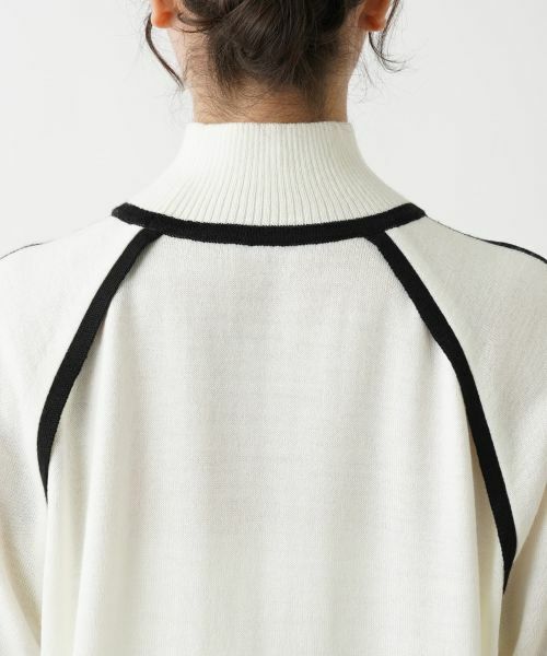 Leilian PLUS HOUSE / レリアンプラスハウス ニット・セーター | 配色トリムハイネックニット【Leilian WHITE LABEL】【BOURGE】 | 詳細14
