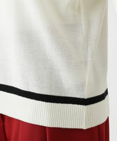 Leilian PLUS HOUSE / レリアンプラスハウス ニット・セーター | 配色トリムハイネックニット【Leilian WHITE LABEL】【BOURGE】 | 詳細16