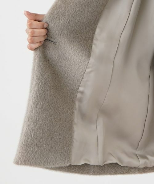 Leilian PLUS HOUSE / レリアンプラスハウス その他アウター | スタンドカラーシャギーコート | 詳細11