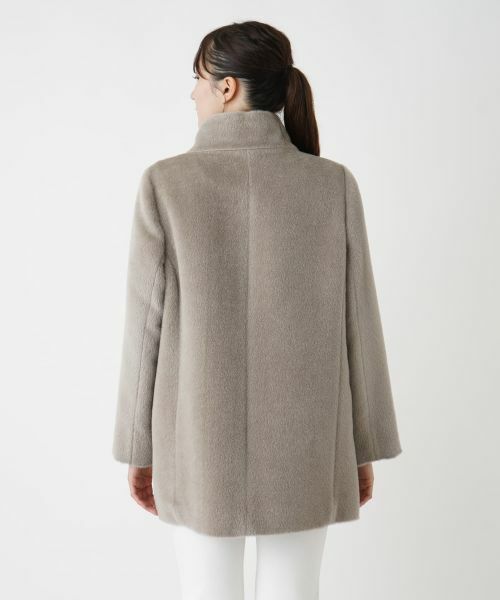 Leilian PLUS HOUSE / レリアンプラスハウス その他アウター | スタンドカラーシャギーコート | 詳細6