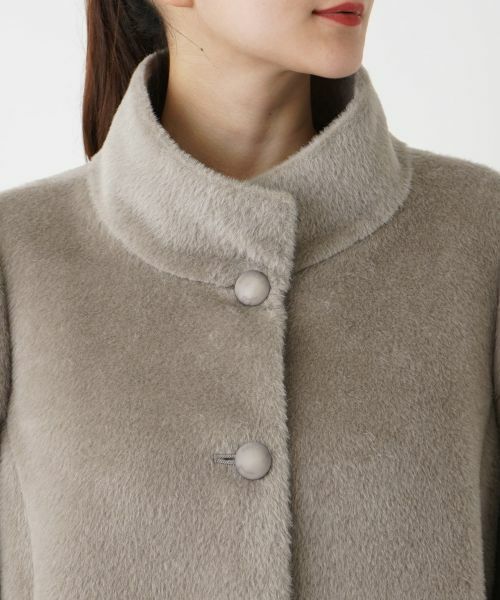 Leilian PLUS HOUSE / レリアンプラスハウス その他アウター | スタンドカラーシャギーコート | 詳細7
