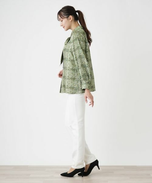 Leilian PLUS HOUSE / レリアンプラスハウス シャツ・ブラウス | チェックボウタイブラウス【ROCHAS Premiere】【ERICA】 | 詳細2