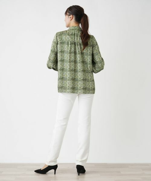 Leilian PLUS HOUSE / レリアンプラスハウス シャツ・ブラウス | チェックボウタイブラウス【ROCHAS Premiere】【ERICA】 | 詳細3