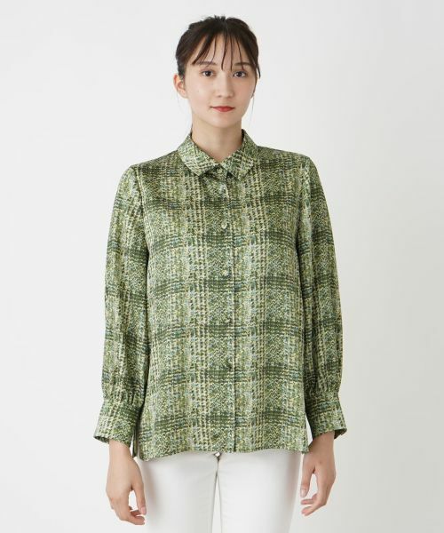 Leilian PLUS HOUSE / レリアンプラスハウス シャツ・ブラウス | チェックボウタイブラウス【ROCHAS Premiere】【ERICA】 | 詳細4