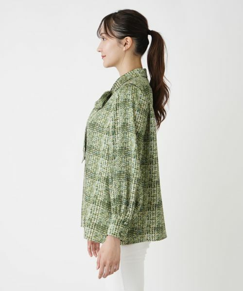 Leilian PLUS HOUSE / レリアンプラスハウス シャツ・ブラウス | チェックボウタイブラウス【ROCHAS Premiere】【ERICA】 | 詳細6