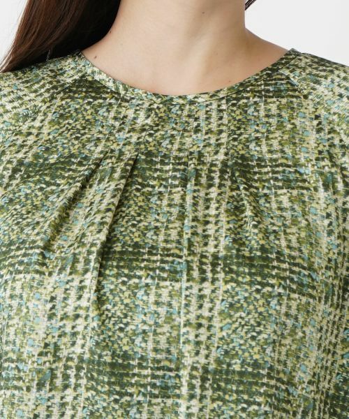 Leilian PLUS HOUSE / レリアンプラスハウス シャツ・ブラウス | チェッククルーネックブラウス【ROCHAS Premiere】【ERICA】 | 詳細7