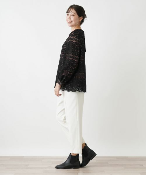 Leilian PLUS HOUSE / レリアンプラスハウス シャツ・ブラウス | レースプルオーバーブラウス【ROCHAS Premiere】 | 詳細2