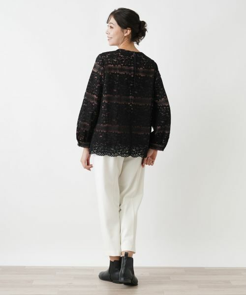Leilian PLUS HOUSE / レリアンプラスハウス シャツ・ブラウス | レースプルオーバーブラウス【ROCHAS Premiere】 | 詳細3