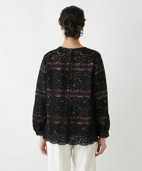 Leilian PLUS HOUSE / レリアンプラスハウス シャツ・ブラウス | レースプルオーバーブラウス【ROCHAS Premiere】 | 詳細6