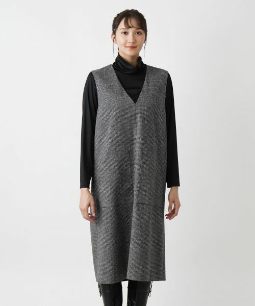 Leilian PLUS HOUSE / レリアンプラスハウス ロング・マキシ丈ワンピース | ジャンパースカート【ROCHAS Premiere】 | 詳細4