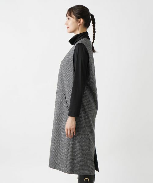 Leilian PLUS HOUSE / レリアンプラスハウス ロング・マキシ丈ワンピース | ジャンパースカート【ROCHAS Premiere】 | 詳細5