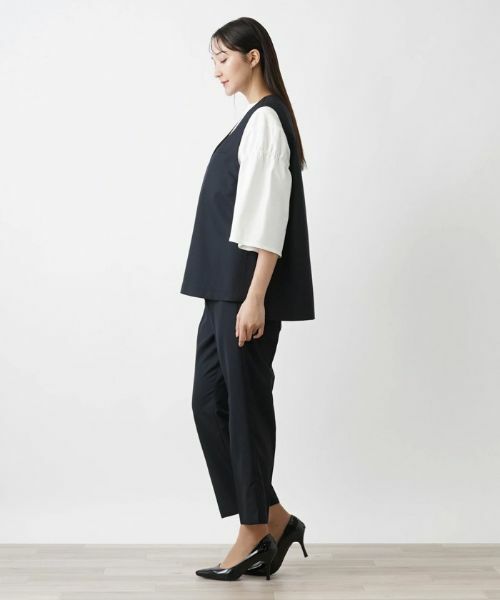 Leilian PLUS HOUSE / レリアンプラスハウス テーラードジャケット | Vネックベスト【BOURGE】 | 詳細2