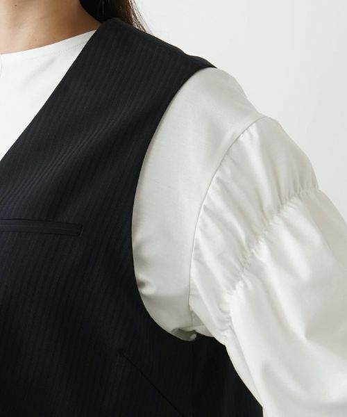 Leilian PLUS HOUSE / レリアンプラスハウス テーラードジャケット | Vネックベスト【BOURGE】 | 詳細9
