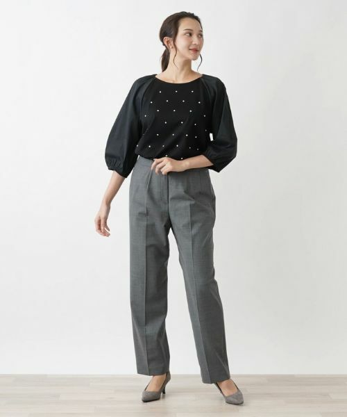 Leilian PLUS HOUSE / レリアンプラスハウス その他パンツ | センタープレスパンツ | 詳細9