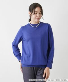 Leilian PLUS HOUSE / レリアンプラスハウス ニット・セーター | シルク混ハイネックセーター