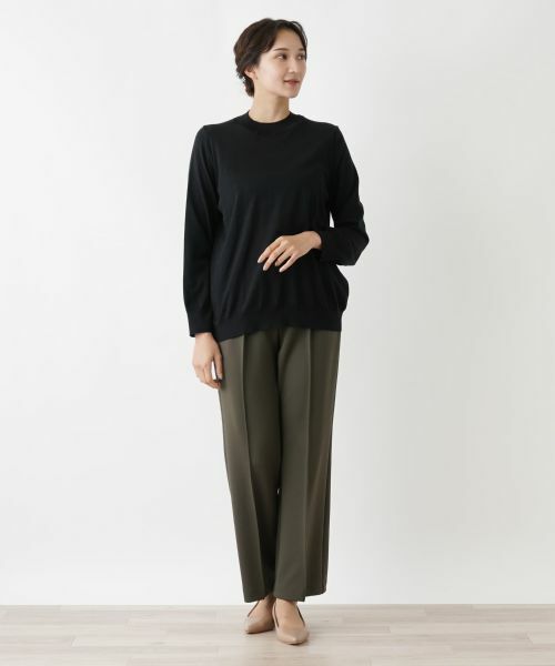 Leilian PLUS HOUSE / レリアンプラスハウス ニット・セーター | シルク混ハイネックセーター | 詳細1