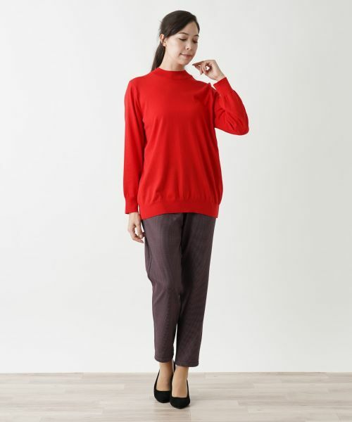 Leilian PLUS HOUSE / レリアンプラスハウス ニット・セーター | シルク混ハイネックセーター | 詳細15