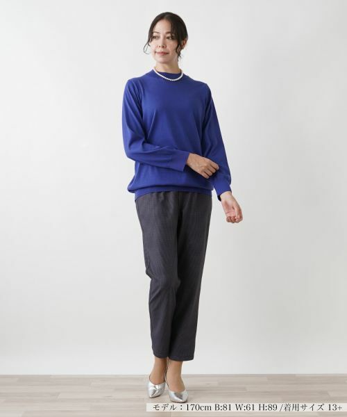 Leilian PLUS HOUSE / レリアンプラスハウス ニット・セーター | シルク混ハイネックセーター | 詳細4