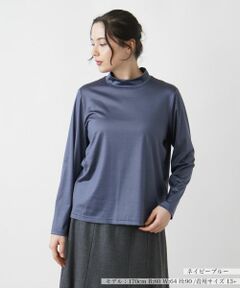 Leilian PLUS HOUSE / レリアンプラスハウス カットソー | シルクハイネックカットソー