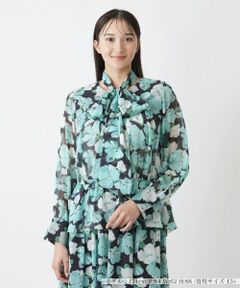 Leilian PLUS HOUSE / レリアンプラスハウス シャツ・ブラウス | ボウタイブラウス【BOURGE】