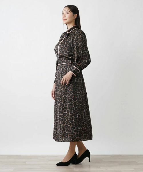 Leilian PLUS HOUSE / レリアンプラスハウス シャツ・ブラウス | 【セットアップ対応商品】レオパード柄ブラウス | 詳細2