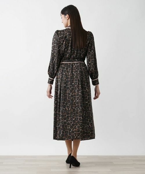 Leilian PLUS HOUSE / レリアンプラスハウス シャツ・ブラウス | 【セットアップ対応商品】レオパード柄ブラウス | 詳細3