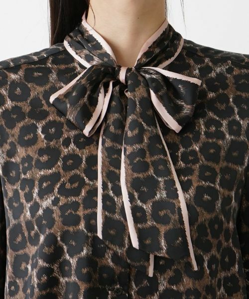 Leilian PLUS HOUSE / レリアンプラスハウス シャツ・ブラウス | 【セットアップ対応商品】レオパード柄ブラウス | 詳細7